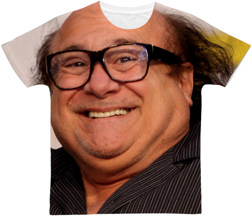 Danny Devito Classic Sublimation Adult T-shirt - Danny De Vito (900x900), Png Download