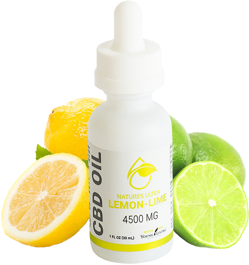 Lemon-lime Cbd Oil, Premium Series 4500 Mg - Sweet Lemon (1080x1080), Png Download