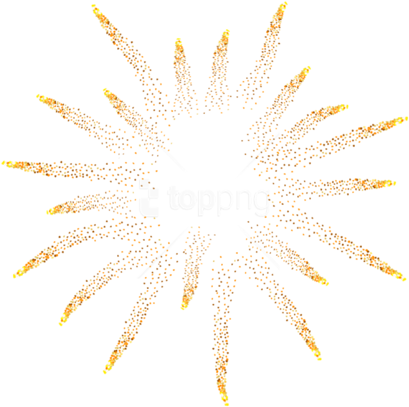 Free Png Yellow Fireworks Png - Art (850x846), Png Download