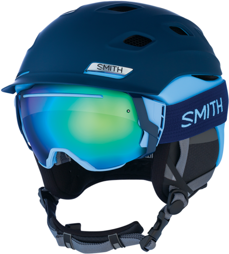 “the Vantage Is A Hybrid Helmet, Combining A Bomber - Smith Vantage Helmet Blue (640x640), Png Download