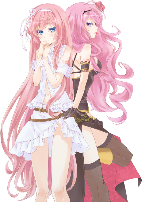 #cuteseductivesunday Hashtag On Twitter - Kawaii Anime Luka Megurine (481x673), Png Download