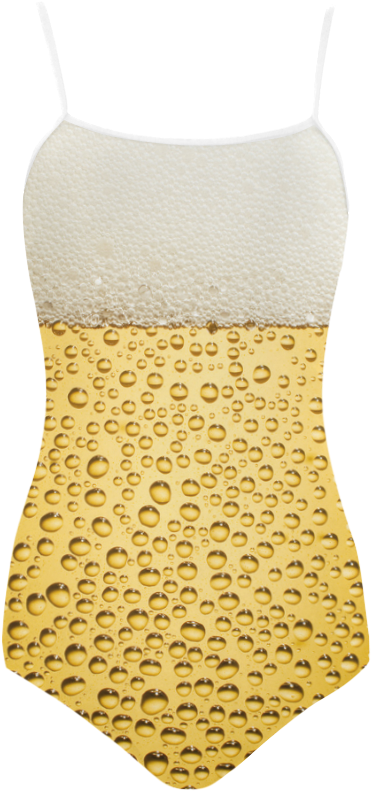 Close Up Beer Glass Novelty Strap Swimsuit - Glass Of Beer Happy Birthday (1000x1000), Png Download