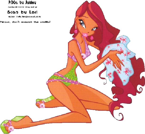 Aisha 4 Swim Suit Full - Winx Club Season 4 (617x575), Png Download