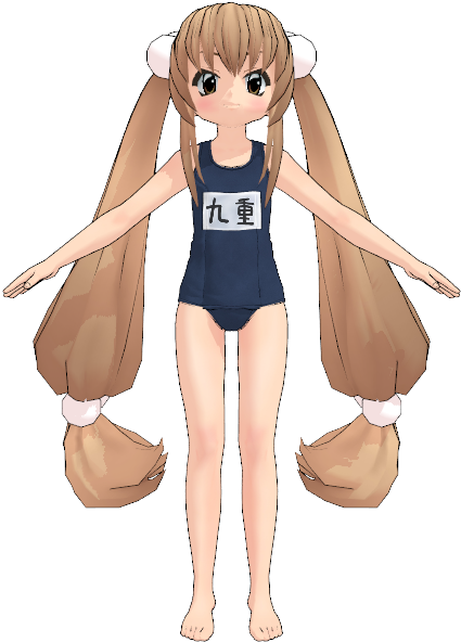 Kokonoeswim Kakomiki - Cartoon (480x640), Png Download