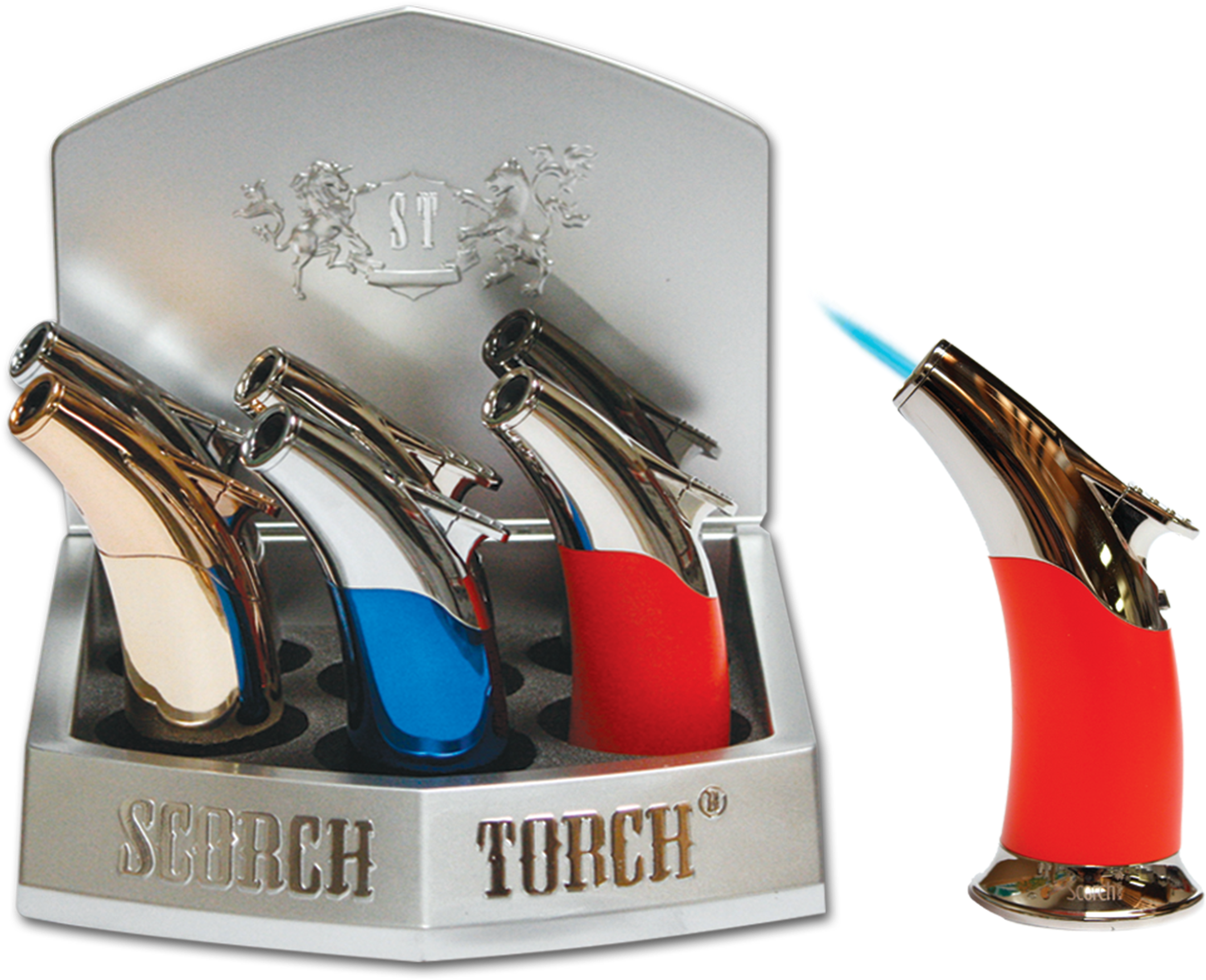 Scorch Torch Smooth Curve Single Flame - Trophy (2400x2400), Png Download