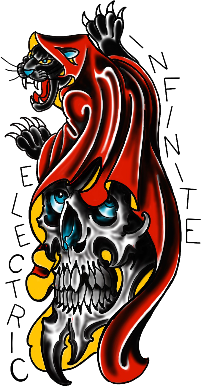 Welcome To Infinite Electric Tattoo Shop - Illustration (1056x1452), Png Download
