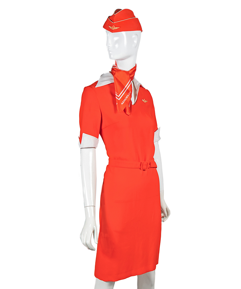 Aeroflot Airlines Soviet/russian Red Mandarin 2000s - Costume (1000x1000), Png Download