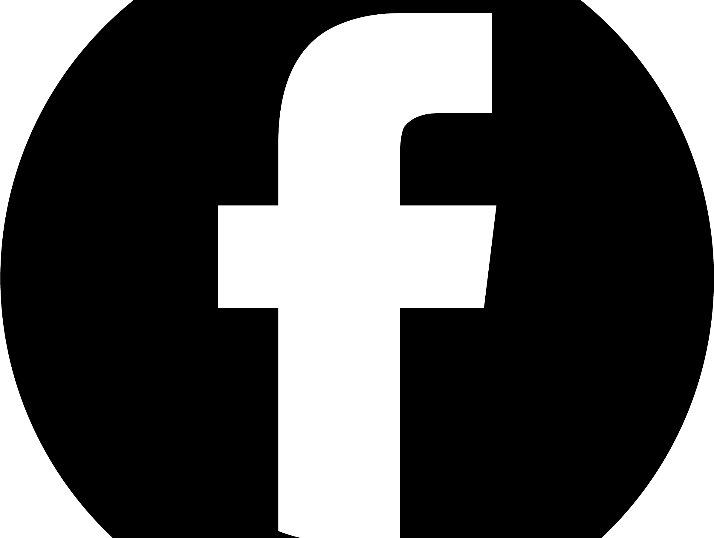 Facebook Black Circle - Cross (2538x1800), Png Download