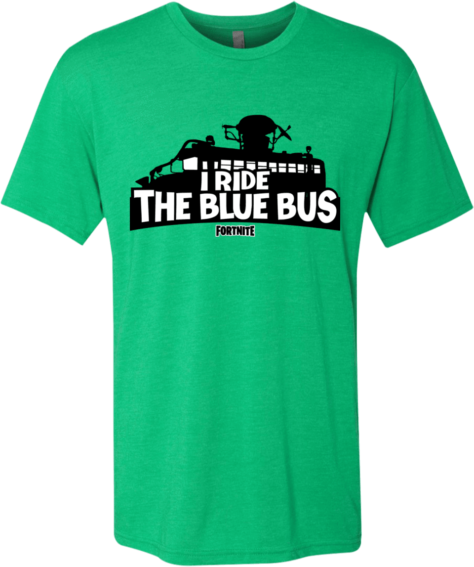 Fortnite Bus Men's Triblend T-shirt - Shirt (1155x1155), Png Download