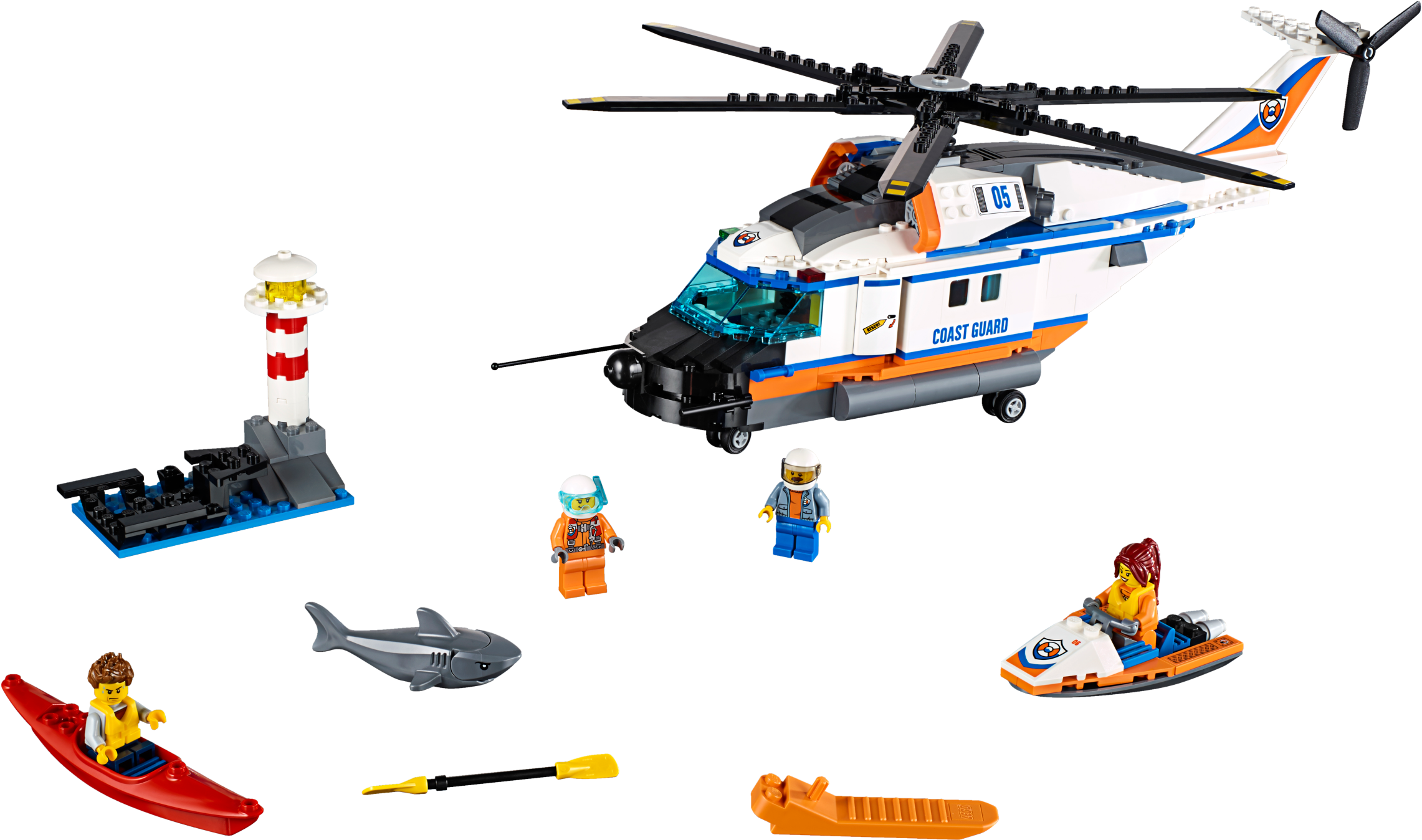 Lego Coast Guard 2017 (2400x1799), Png Download