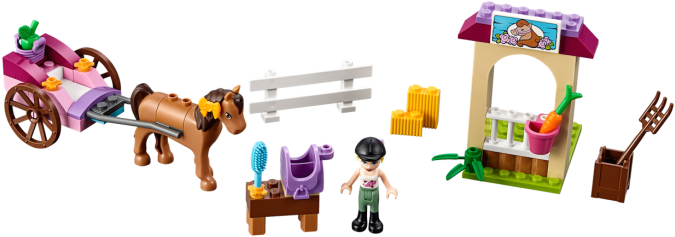 Lego 10726 Stephanieshorsecarriage - Lego Friends Stephanie's Horse (700x700), Png Download
