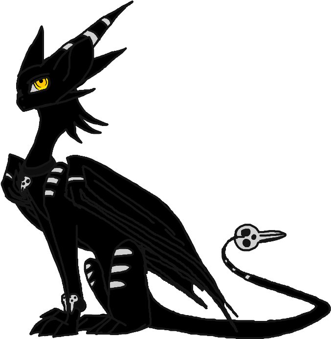 Death The Dragon Kid By Coffeeaddicteddragon On Ⓒ - Death The Kid Cat (768x768), Png Download