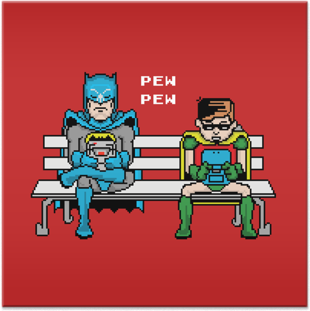 Azulejo Batman E Robin De João Gabriel Rocha Câmarana - Cartoon (800x800), Png Download