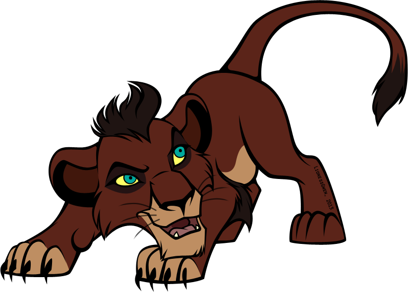 Lion - Cartoon (823x589), Png Download