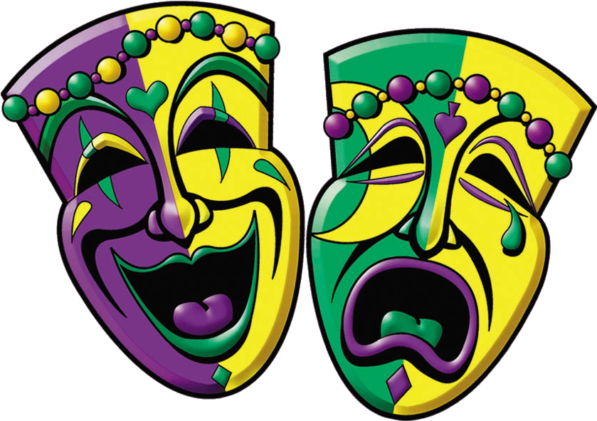 Mardi Gras Mask (838x616), Png Download