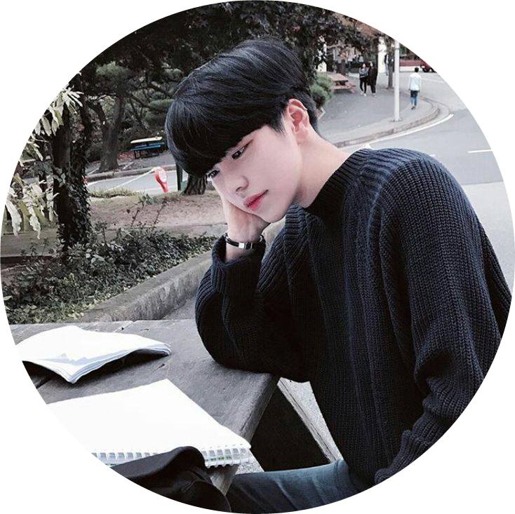 Sticker Ulzzang Aesthetic Ulzzangboy Png Ulzzang Boy - Ulzzang Boy Read Book (734x733), Png Download