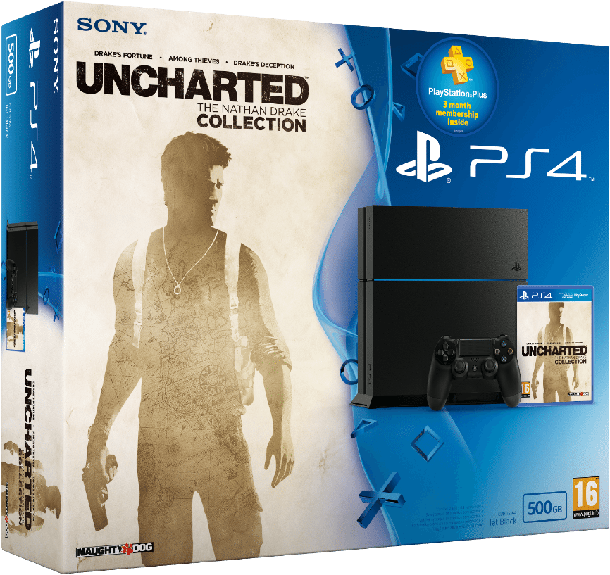 Sony Playstation 4 500gb Ps4 Uncharted The Nathan - Uncharted The Nathan Drake Collection Bazar (900x851), Png Download