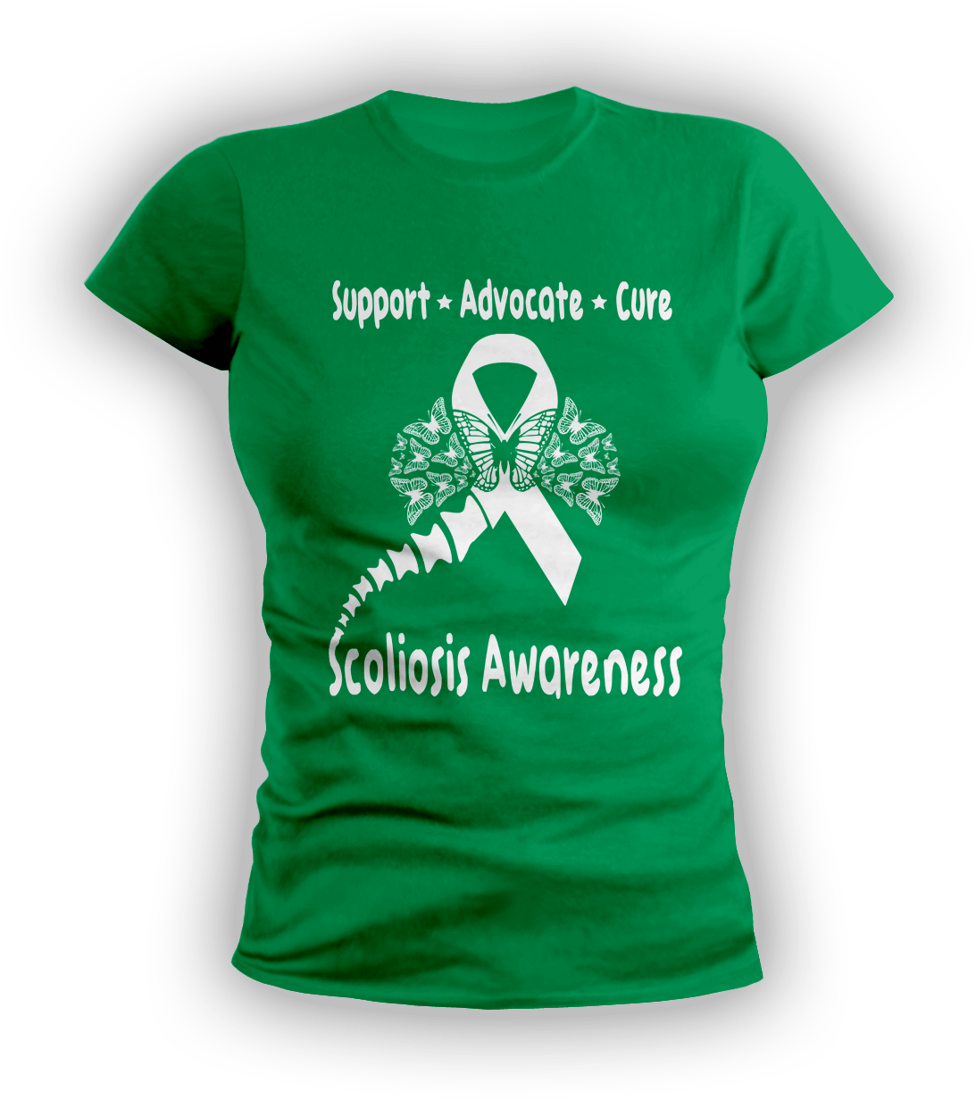 Scoliosis Awareness Ribbon Color - Scoliosis Awareness T Shirts (1134x1347), Png Download
