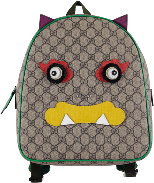 Picture Of "gg" Dragon Canvas Bag Beige Multi - Spain (600x600), Png Download