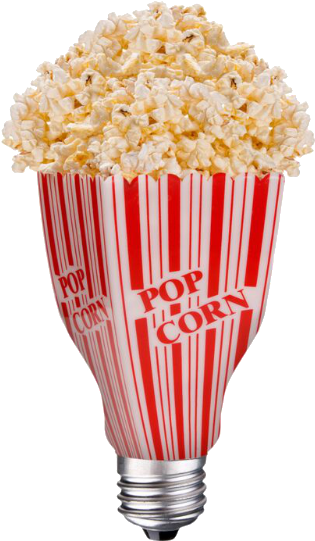 Popcorn Renewable Energy Bulb - Popcorn (800x600), Png Download