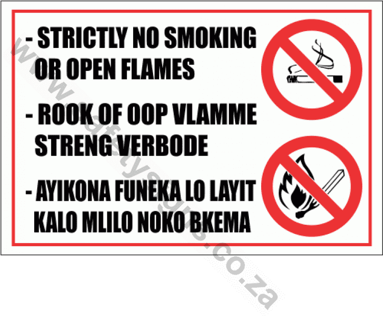 No Smoking Or Flame Sign - Circle (750x750), Png Download