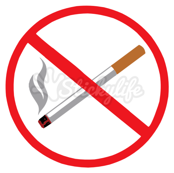 No Smoking Static Cling - Vector Graphics (940x587), Png Download