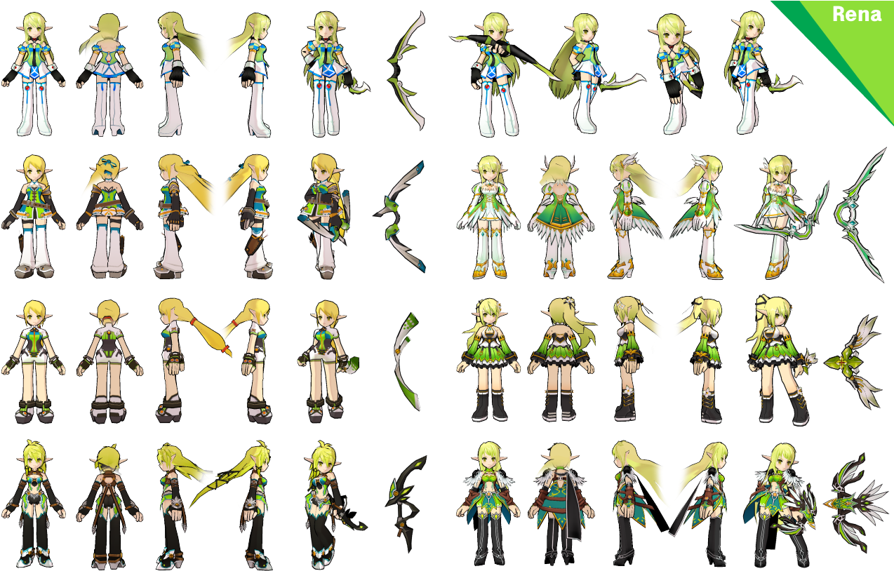 So Reeeeenaaaaaa From Elsword Naver Blog Kinda Late~ish - Cartoon (1280x820), Png Download