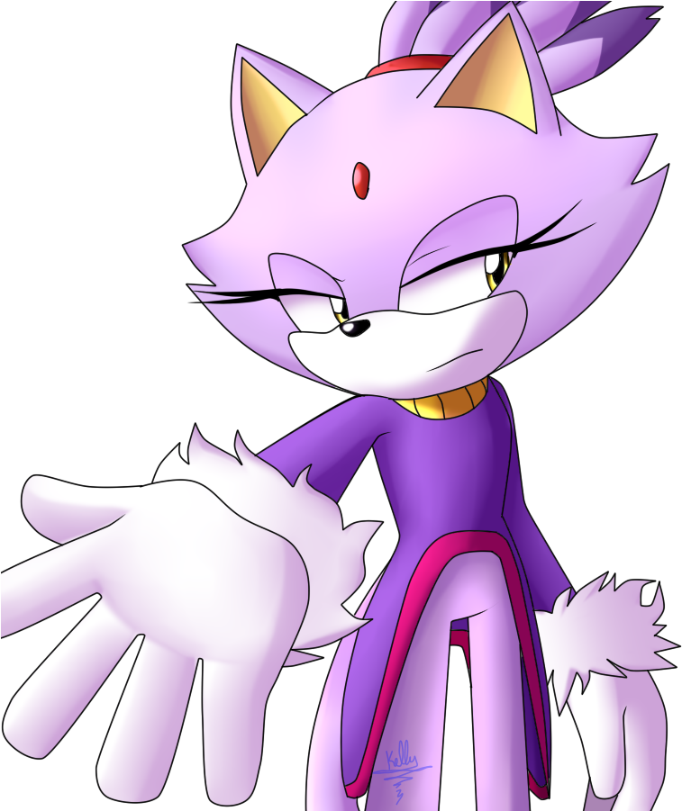 Fan Art Blaze The Cat By Kellylaeriza132003 - Cartoon (800x900), Png Download