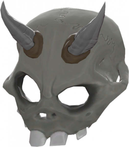 Painted Spine-chilling Skull 2011 7e7e7e - Mask (527x599), Png Download