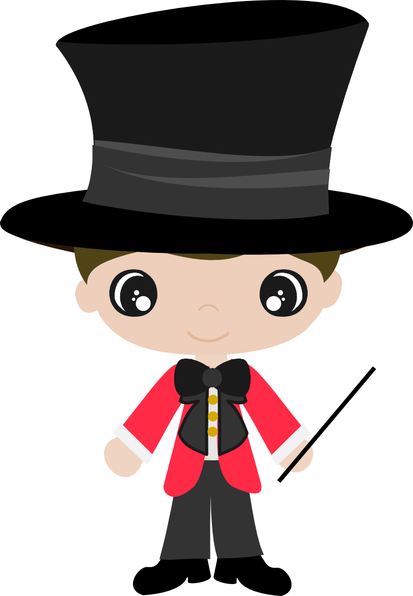 Fedora Clipart Ringmaster - Dibujo Animado Rotulo Circo (832x1200), Png Download