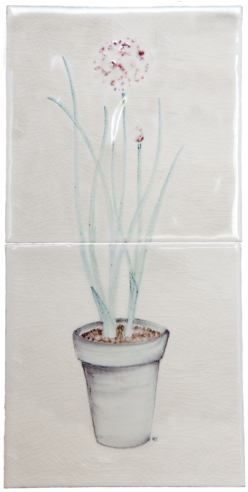 Planter Chives - Vase (720x720), Png Download