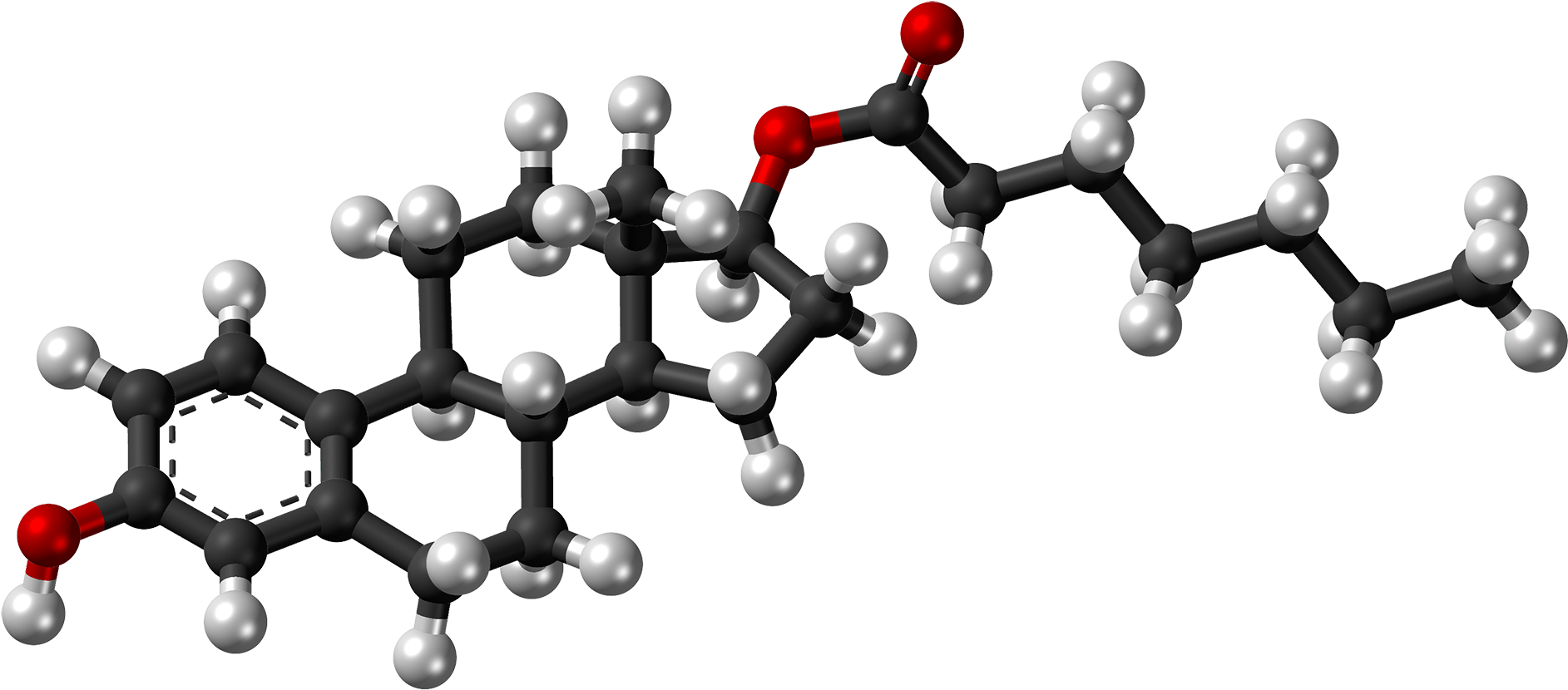 Estradiol Enanthate Molecule Ball - Estradiol Icon Png Colored (2000x951), Png Download