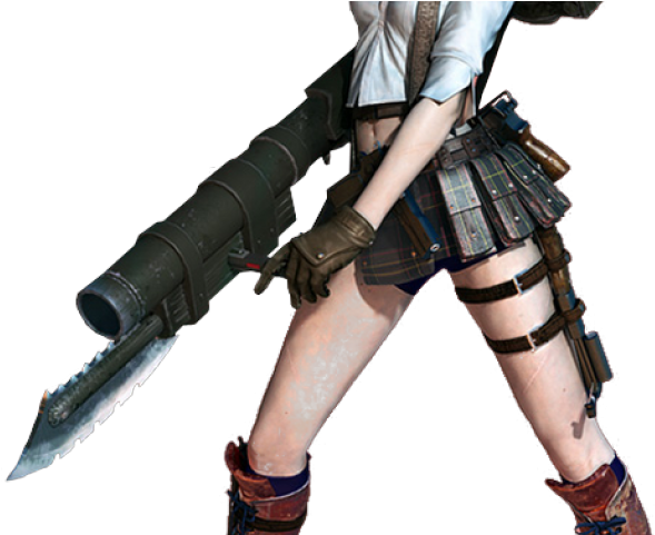 Devil May Cry Clipart Png - Devil May Cry Lady Render (640x480), Png Download