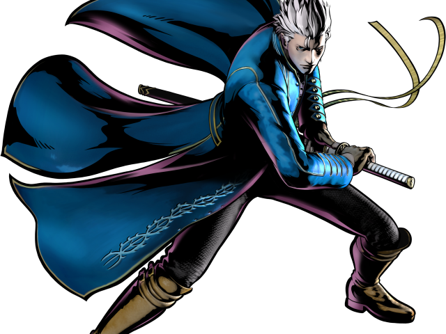 Devil May Cry Clipart Vergil - Ultimate Marvel Vs Capcom 3 (640x480), Png Download