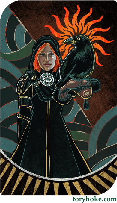 Leliana - Dragon Age Inquisition Leliana Tarot Cards (450x688), Png Download