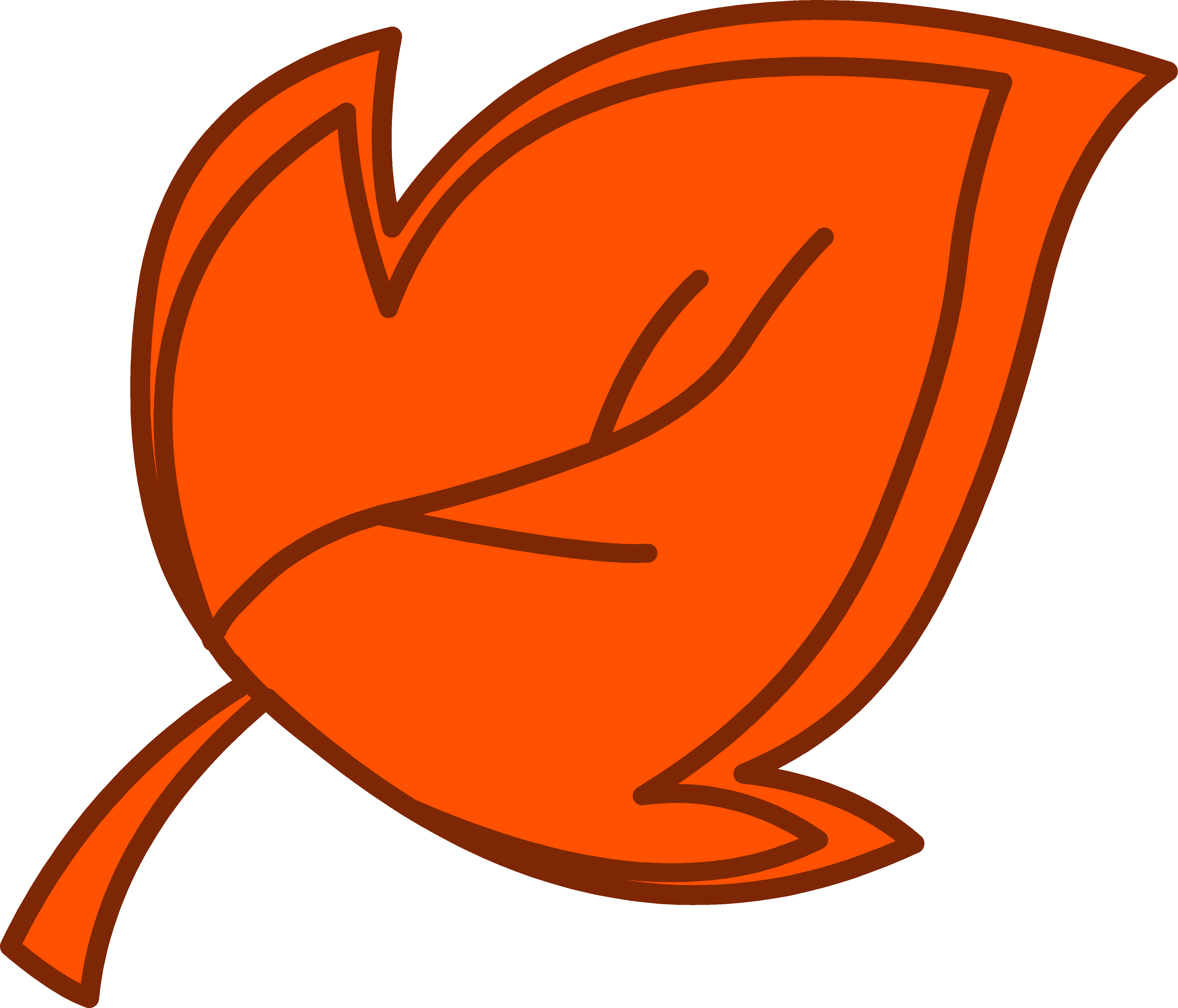 Fall Leaves Autumn Leaves Clip Art Free Clipart - Orange Fall Leaves Clipart (4911x4204), Png Download