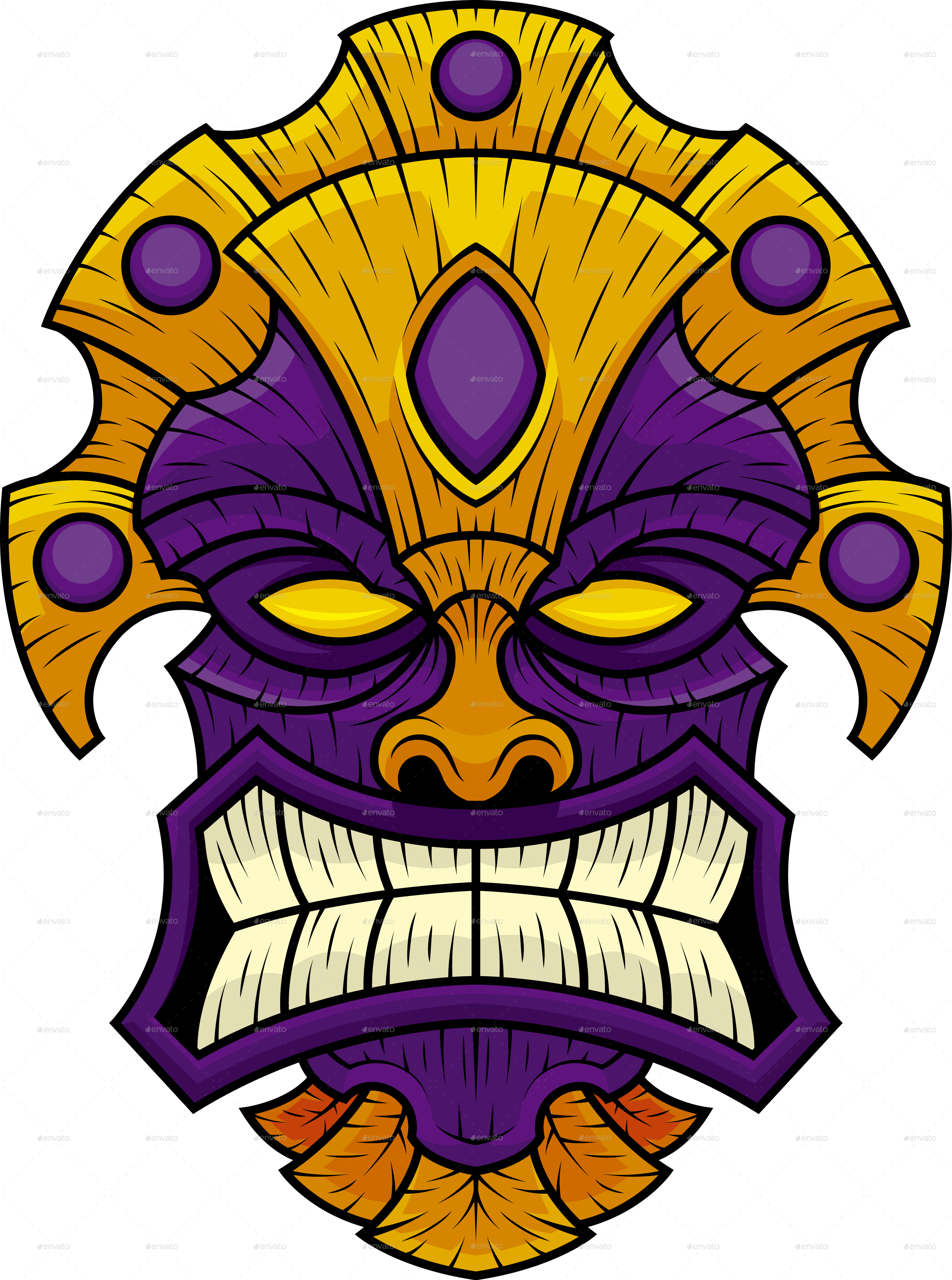 Tiki Mask 10 Tiki Mask 11 (2637x3543), Png Download