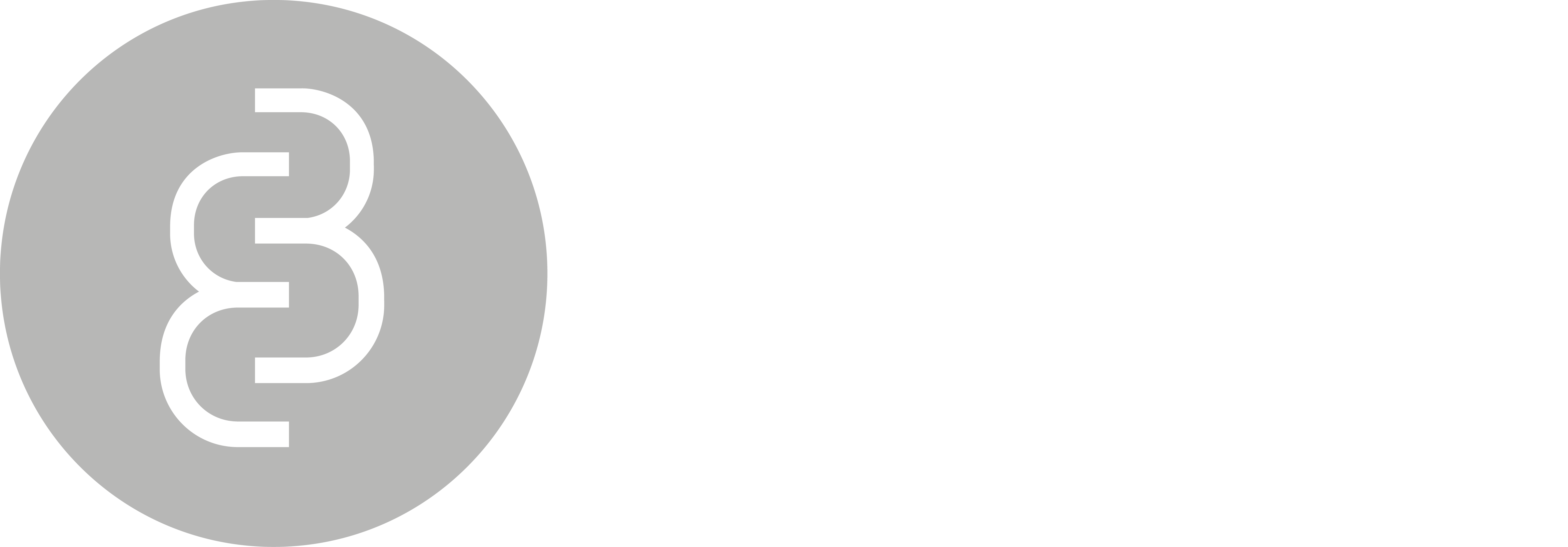 Logo Biobam White Big , Logo Biobam White Big (6160x2151), Png Download