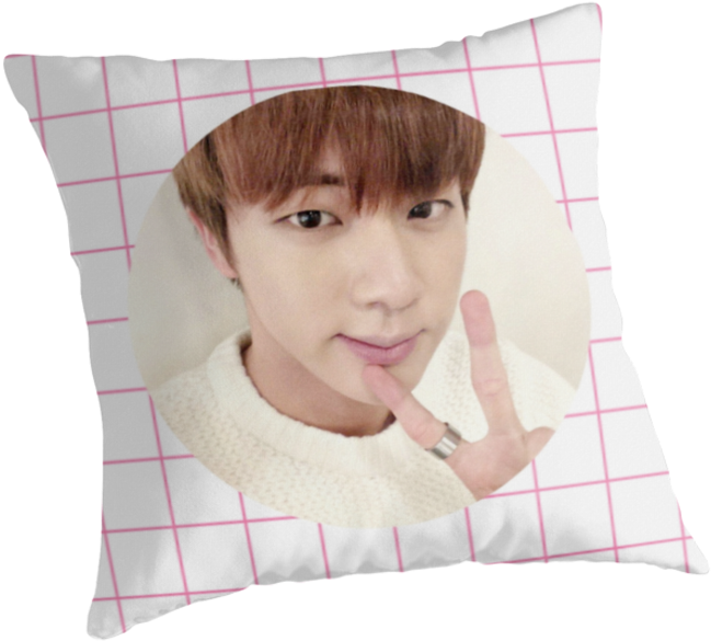 Jin Selca Pink - Cushion (875x875), Png Download