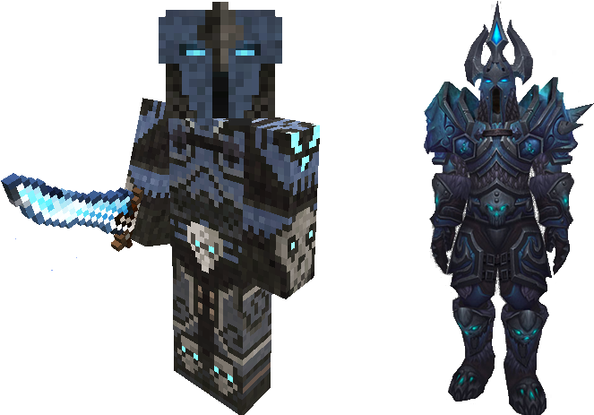 714 X 462 1 - Minecraft Knight Skin (714x462), Png Download