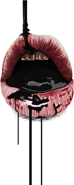 Christinadg - Labios Con Sangre (498x700), Png Download