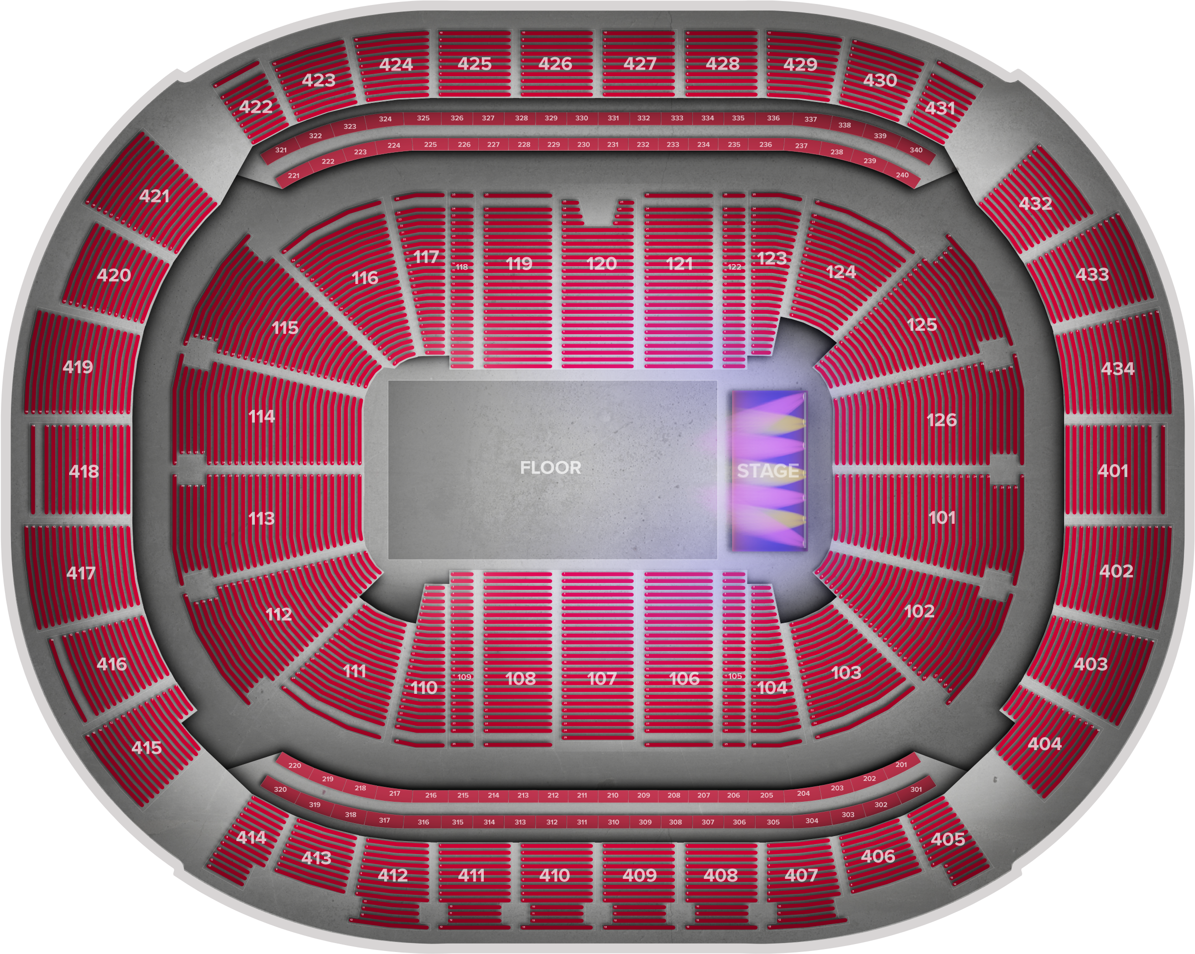 Toyota Center - Disturbed - Circle (2560x1936), Png Download