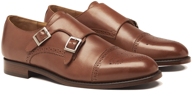 Double Monk Strap - Shoe (650x650), Png Download