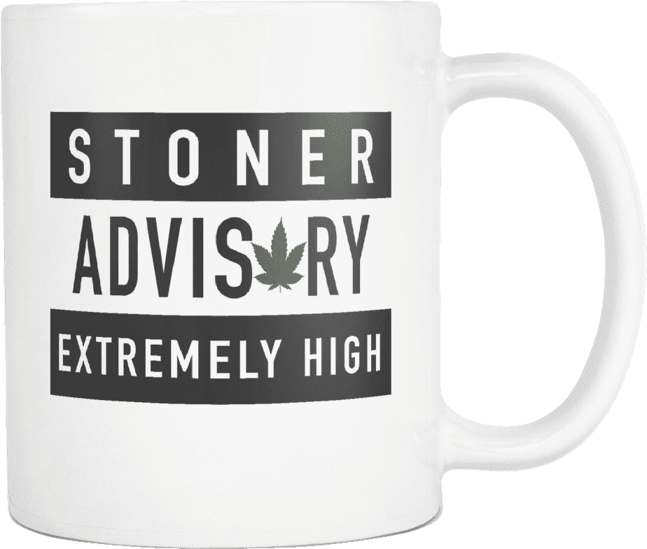"stoner Advisory" Mug - Mug (1024x1024), Png Download