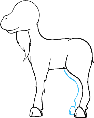 Goat Drawing Stoner - Line Art (678x600), Png Download