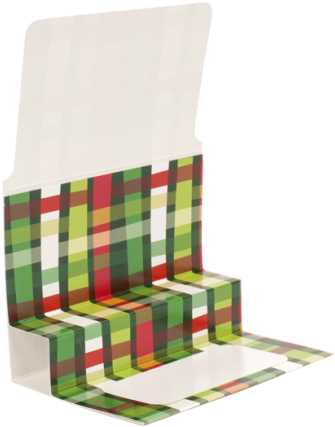Christmas Weave Gift Card Folder - Rocking Chair (570x713), Png Download