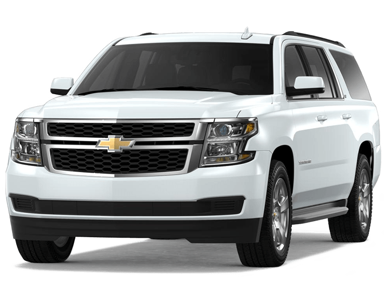 Orange Peel Transportation - 2018 White Tahoe Lt (760x558), Png Download