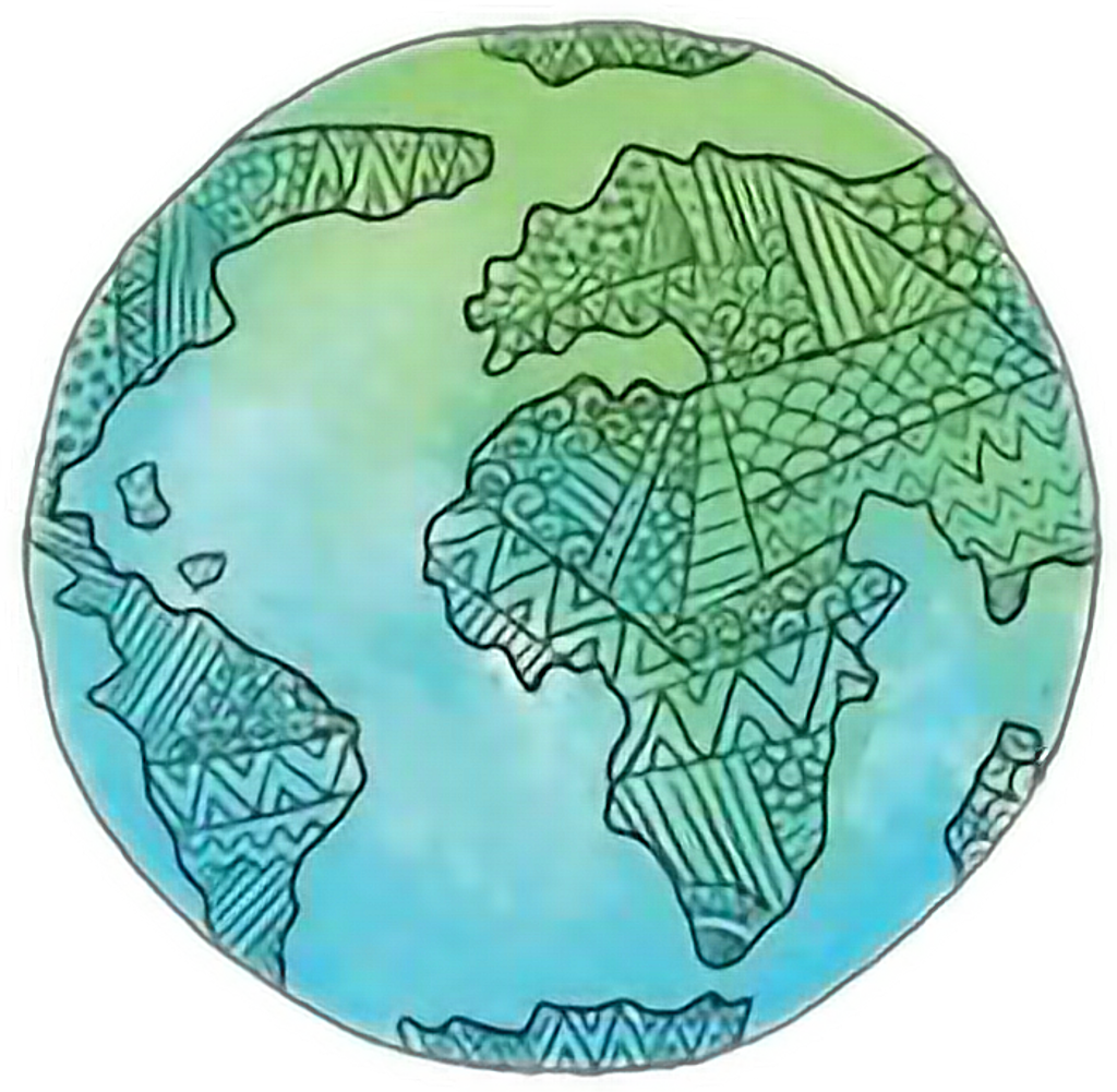 Tumblr Mundo Mundial Stickers Sticker - Planeta Tierra Sticker (1024x1001), Png Download
