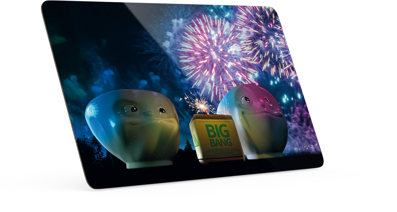 T040120 Schnittenbrettchen Big Bang 03 - Fireworks (1500x1500), Png Download