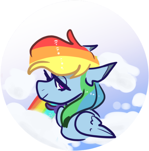 Incapacitatedvixen, Bust, Cloud, Female, Mare, Pegasus, - Cartoon (540x737), Png Download